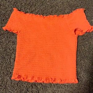 rue 21 off the shoulder crop top